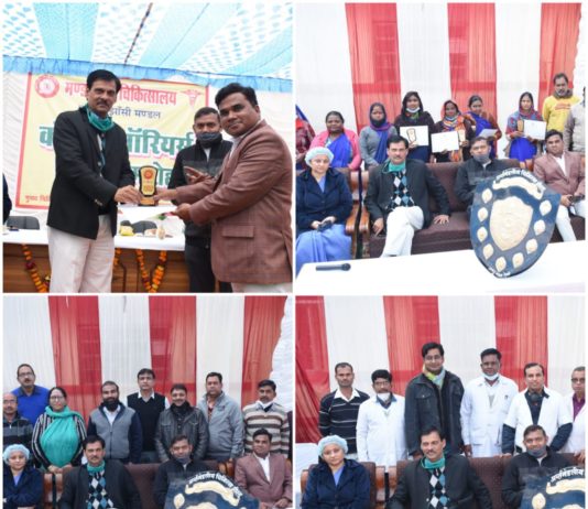 जीएम द्वारा झांसी मंडल रेल अस्पताल के करोना वारियर्स सम्मानित