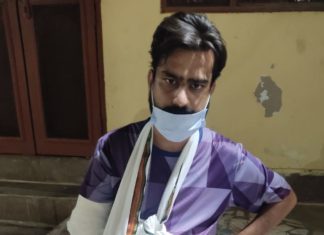 घर के बाहर शराब पीने से मना करने पर किया हमला