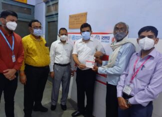 बबीना सीएचसी पर इंडिया हाइपरटेंशन कंट्रोल इनिसिएटिव की शुरुआत