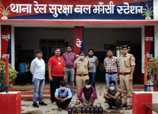 रेलवे की चोरी 8 बैटरी 36 घंटे में बरामद