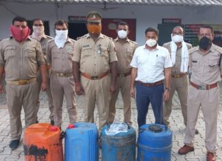 जंगल व कबूतरा डेरा पर छापा, 2 सौ लिटर कच्ची शराब बरामद