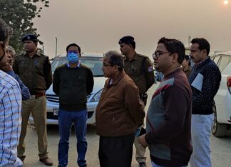 डीआरएम द्वारा नॉन-इंटरलॉकिंग व प्री इंटरलॉकिंग कार्य का निरीक्षण