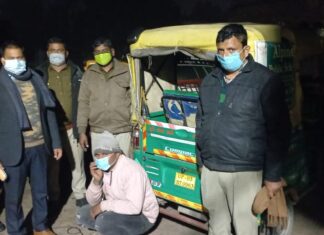 650 क्वार्टर नक़ली देशी शराब बरामद, एक गिरफ्तार