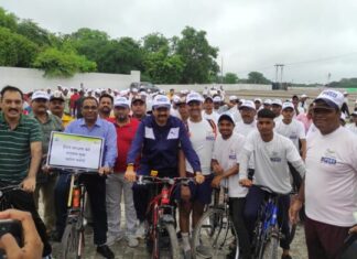 भारत की आजादी के 75 वर्ष पर साइक्लोथॉन