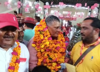 शिवगोपाल मिश्र पुनः एनसीआरएमयू के केंद्रीय अध्यक्ष निर्वाचित