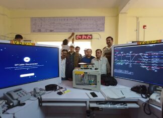 मुरैना स्टेशन पर तीसरी लाइन इलेक्ट्रॉनिक इंटरलॉकिंग का कार्य पूर्ण