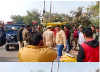 अतिक्रमणकारियों द्वारा इलेक्ट्रिक बस के चालक व कंडक्टर की धुनाई