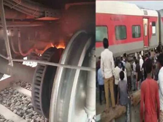 खजुराहो-उदयपुर इंटरसिटी की एसी बोगी में लगी आग