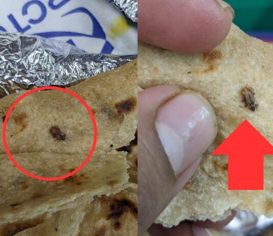 वंदे भारत ट्रेन में पराठे में चिपका था काकरोच