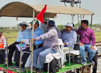 Gawaliar सुमावली – रायरू के मध्य नव स्थापित रेल लाइन पर स्पीड ट्रायल