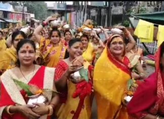 शहर में निकाली मंगल कलश यात्रा, शिव पुराण का महत्व बताया