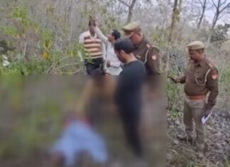 #झांसी में पुजारी का रक्त रंजित शव पहाड़ की झाड़ियों में मिला