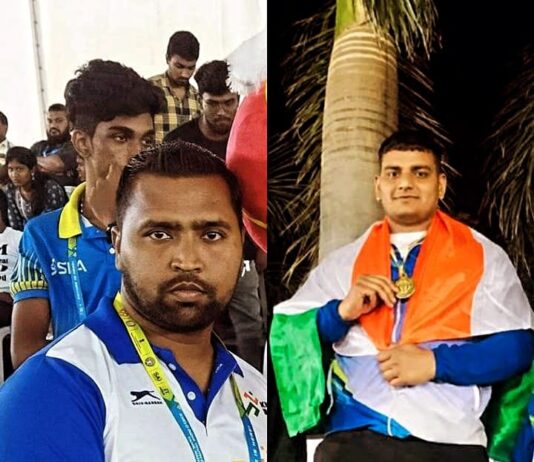 गुजरात में पावरलिफ्टिंग राष्ट्रीय प्रतियोगिता में झांसी के विशांत अवस्थी ने जीता गोल्ड