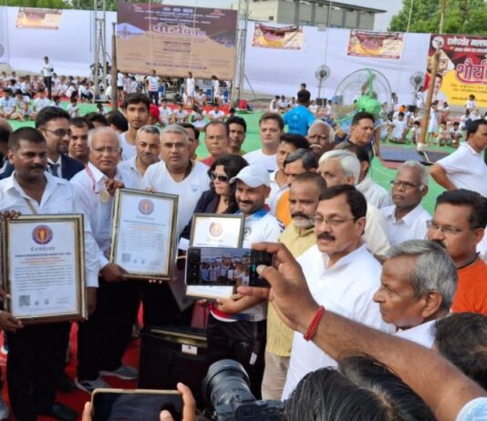 Jhansi 350 ने #मल्लखम्भ में बनाया विश्व रिकॉर्ड