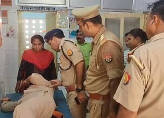 तालबेहट महिला थानाध्यक्ष घायल
