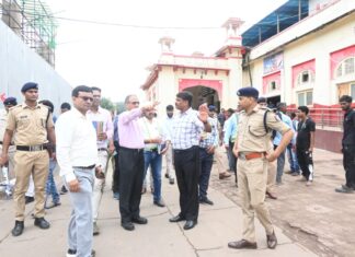 जीएम द्वारा पुनर्विकसित हो रहे ग्वालियर स्टेशन का सघन निरीक्षण