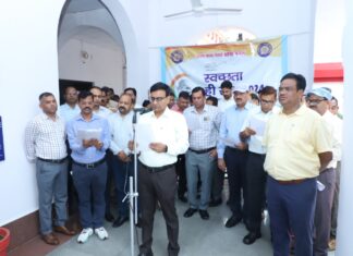 #झांसी रेल मंडल में स्वच्छता ही सेवा-2024 अभियान प्रारंभ