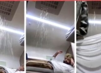 शानदार, जबरदस्त – झांसी स्टेशन के प्लेटफार्म के बाद एसी कोच में झरना