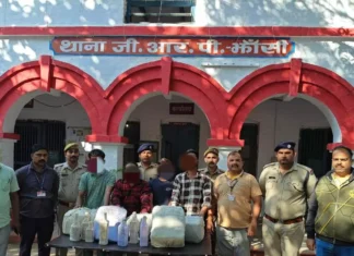 हरियाणा निर्मित अंग्रेजी शराब की 63 बोतल बरामद