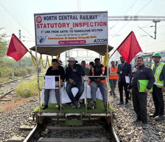 120 किमी प्रति घंटे की रफ्तार से किया ट्रेन का स्पीड ट्रायल