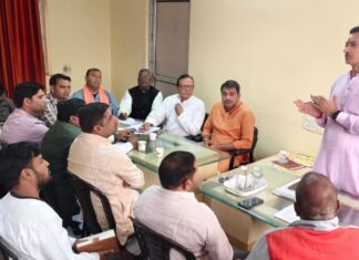 बबीना विधानसभा में सरदार पटेल जयंती समारोह अभियान यूनिटी मार्च की ज़िम्मेदारी तय