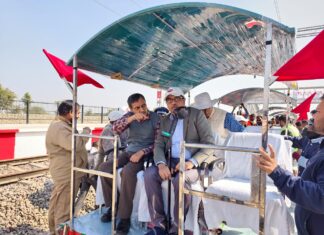 सीआरएस (पूर्वोत्तर परिक्षेत्र) द्वारा नव-दोहरीकृत बाँदा – डिंगवाही – खुरहण्ड रेलखंड का निरीक्षण