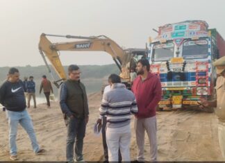 बालू/मोरम के अवैध खनन पर टास्क फॉर्स की कार्रवाई