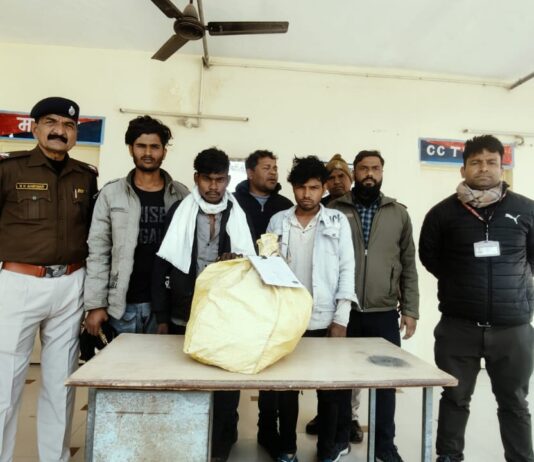 आरपीएफ की संयुक्त कार्यवाही में चोरी का रेलवे पावर वायर 14 बंडल के साथ 3 गिरफ्तार