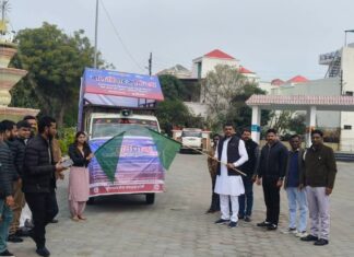 #Jhansi बाल विवाह मुक्त झांसी बनाने के लिए शुरू हुई रथ यात्रा