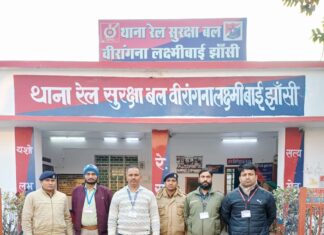 RPF द्वारा चार बार की कार्रवाई में रेल गति शक्ति स्टोर झांसी से चोरी रेल सम्पत्ति बरामद