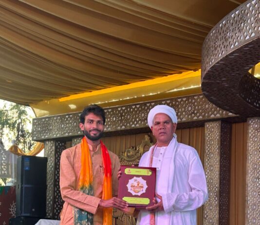 ओरछा में युवनाद सम्मान 2026 से सम्मानित हुए कुशराज