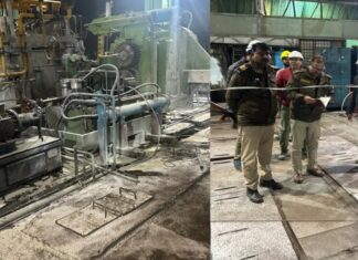 ग्वालियर रेलवे स्प्रिंग फैक्ट्री में वायलर से गैस रिसाव से अफरातफरी