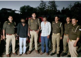 ताबड़तोड़ फायरिंग कर अपहृत बरामद, मुठभेड़ में अपहरणकर्ता गिरफ्तार