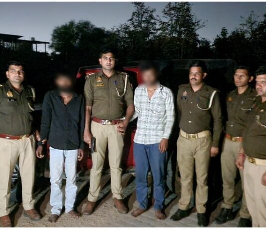 ताबड़तोड़ फायरिंग कर अपहृत बरामद, मुठभेड़ में अपहरणकर्ता गिरफ्तार