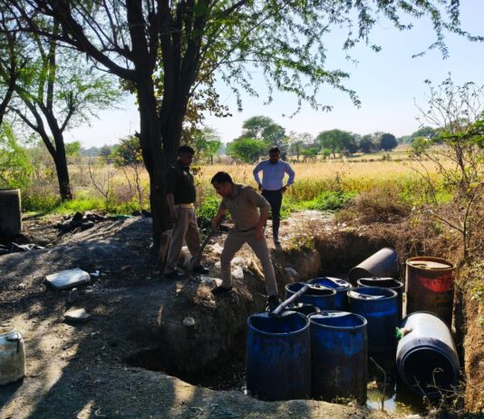 आबकारी का विशेष प्रवर्तन अभियान, 855 लीटर अवैध शराब बरामद