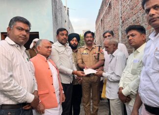 बबीना विधायक राजीव सिंह पारीछा द्वारा मानवता व संवेदनशीलता का सराहनीय उदाहरण प्रस्तुत किया