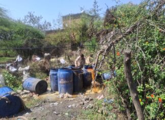 छापेमारी में 715 लिटर अवैध शराब बरामद, 1700 किग्रा लहन नष्ट