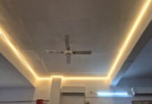 झांसी स्टेशन न्यू रनिंग रूम डाइनिंग हॉल में आधुनिक लाइटिंग कार्य पूर्ण