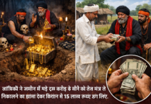 जमीन में गड़े 10 करोड़ के सोना के लालच में 15 लाख गंवाए