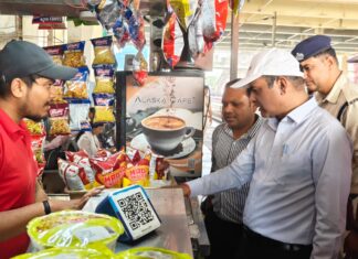 झांसी–ग्वालियर रेलखंड की थर्ड लाइन का निरीक्षण