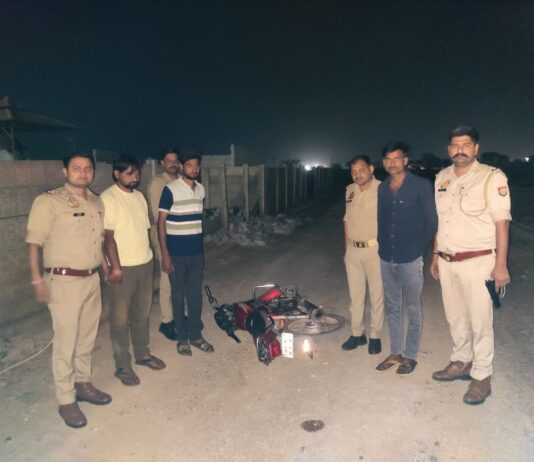 गन्ना रस विक्रेता के लुटेरे मप्र के शातिर मुठभेड में दबोचे
