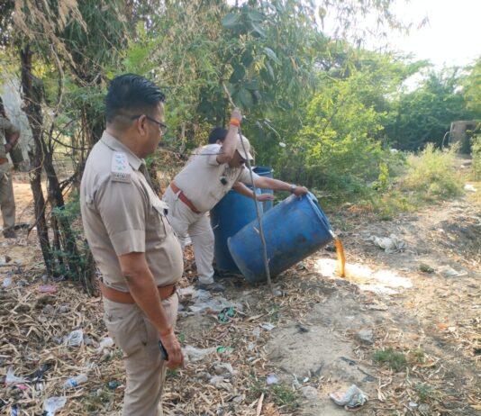 आबकारी अभियान, 170 लीटर अवैध शराब बरामद