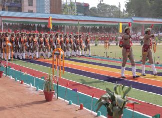 झांसी पुलिस लाइन में महिला रिक्रूट आरक्षियों का भव्य दीक्षांत परेड समारोह