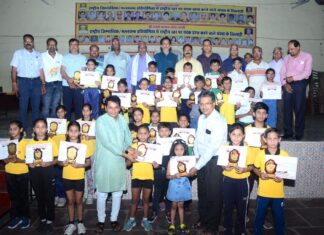 जिला स्तरीय मल्लखंब चैंपियनशिप का समापन