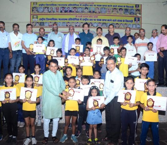 जिला स्तरीय मल्लखंब चैंपियनशिप का समापन