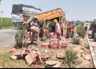 हो न जाए बीयर की लूट… तैनात हुई पुलिस