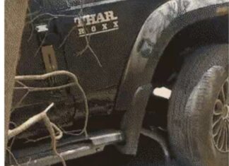 बीयू कैंपस में दौड़ती THAR ने रिटायर्ड रजिस्ट्रार को रौंदा, स्कूटी को घिसीटते ले गई