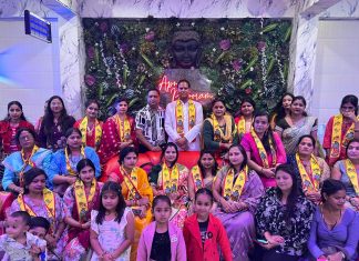 मातृ दिवस पर राजेश साहू क्लब द्वारा 51 मातृशक्ति सम्मानित