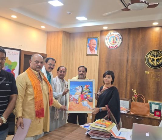 पहूज नदी घाट की साफ सफाई, जलकुंभी हटाओ