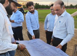 डीआरएम ने मंडल स्पोर्ट्स एसोसिएशन ग्राउंड (डीएसए) का किया औचक निरीक्षण